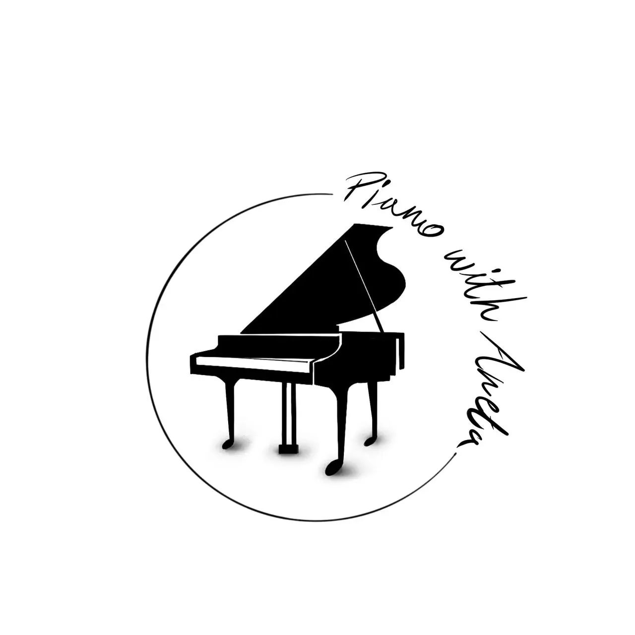 Piano with Aneta Logo